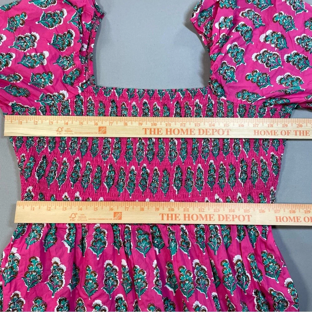 Boden Smocked Bodice Maxi Dress, Artisan Bloom Floral Pattern - Womens 20-22R - Picture 13 of 16